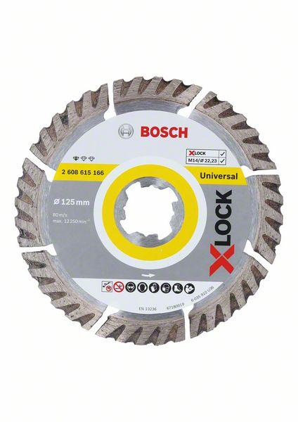 DISCO DIAMANTE 125MM BOSCH XLOCK STANDARD UNIVERSAL