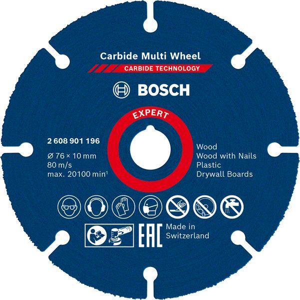 DISCOS DE CORTE EXPERT CARBIDE MULTI WHEEL 76MM BOSCH