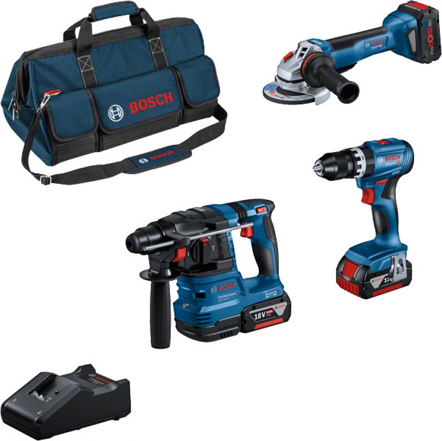 KIT 3 HERRAMIENTAS BOSCH 18 V (3 BATERÍAS)