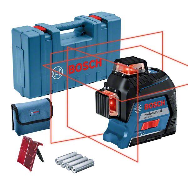 NIVEL LASER BOSCH GLL 3-80 (3 PLANOS)