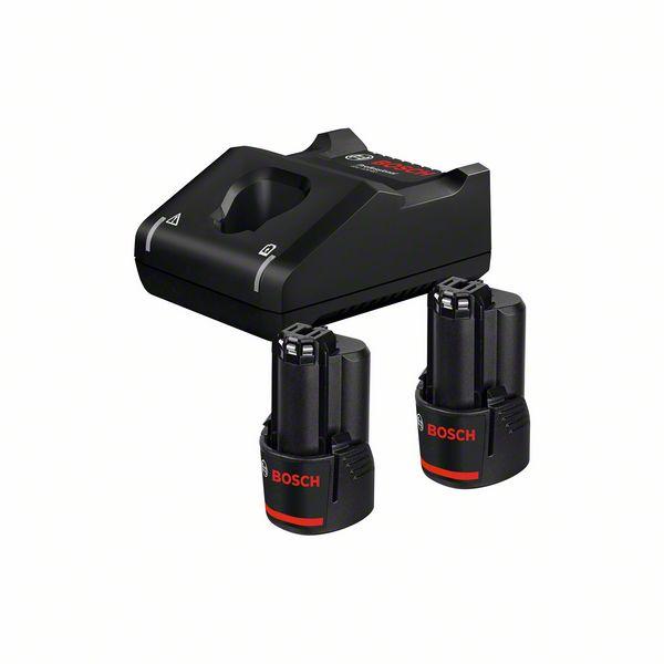 SET CARGADOR 12V-40 Y 2 BATERÍAS 12V-2,0AH BOSCH