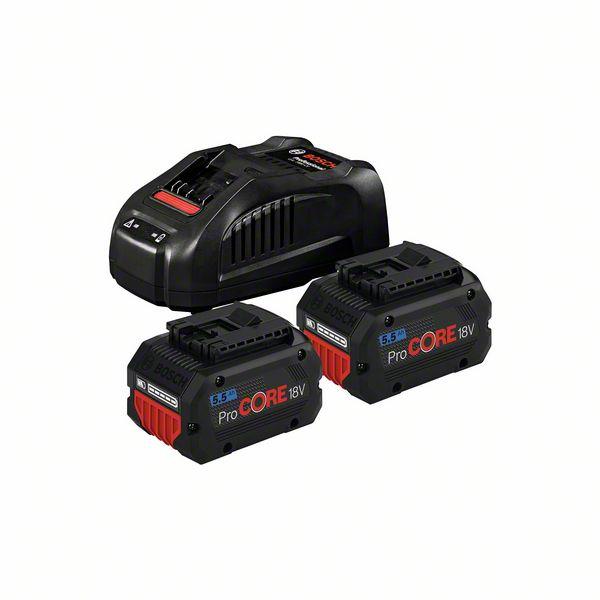 SET 2 BATERÍAS PROCORE 18V 5,5AH Y CARGADOR 1880 CV BOSCH