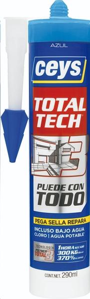 CEYS TOTAL TECH AZUL CARTUCHO 290ml