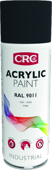 PINTURA ACRÍLICA RAL 9011 NEGRO MATE 400 ml 11686-AA CRC