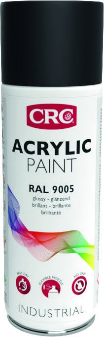 PINTURA ACRÍLICA RAL 9005 NEGRO BRILLANTE 400 ml 31063-AA CRC