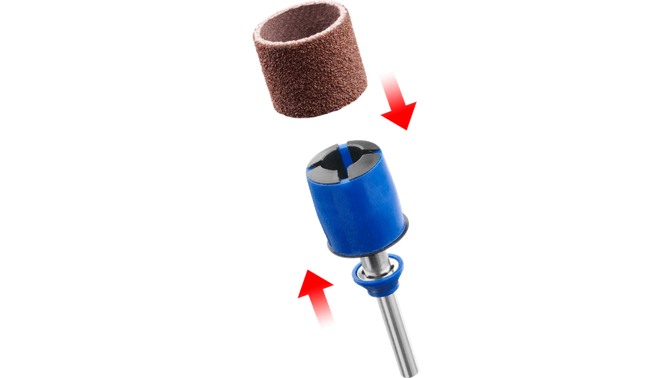 DREMEL EZ SPEEDCLIC: MANDRIL Y BANDAS DE LIJA (SC407)