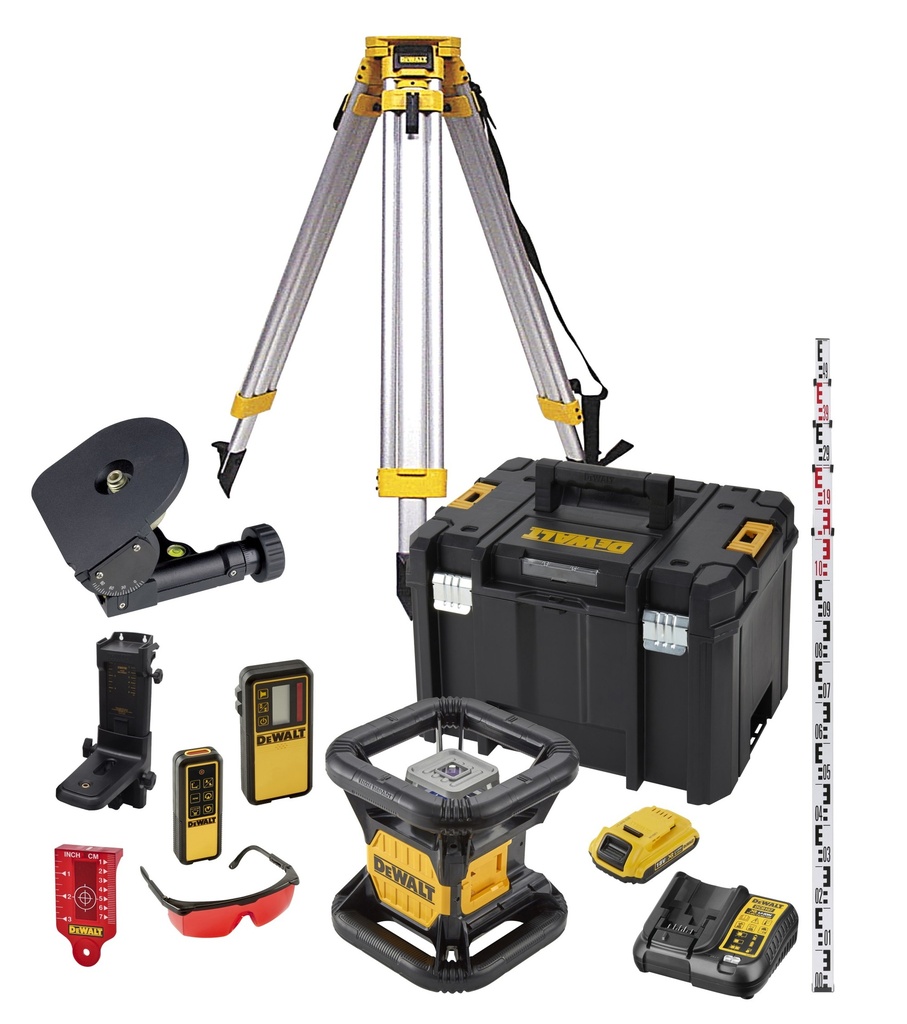 KIT LASER ROTATIVO ROJO 450+TRIPODE+DETECTOR