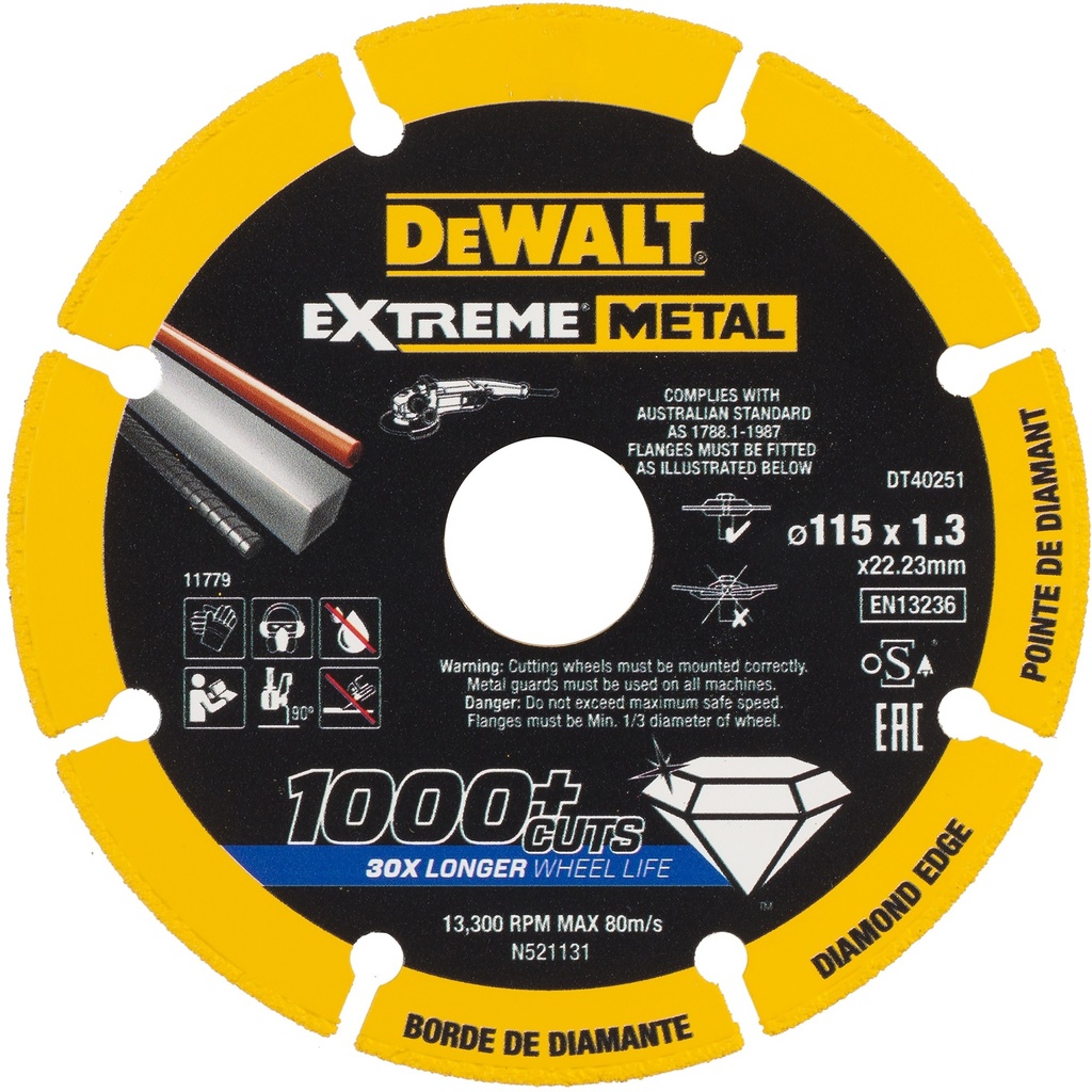 DISCO CORTE DIAMANTADO EXTREM METAL 115