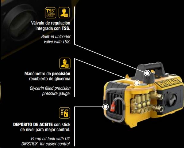 HIDRO LIMPIADORA DEWALT 150 BAR 630L/H 