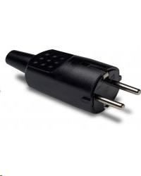 CLAVIJA 4,8mm CAUCHO 16A-250V NEGRO