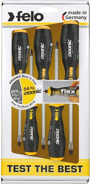 JUEGO DE DESTORNILLADORES VARILLA PASANTE ERGONIC (5pzs)