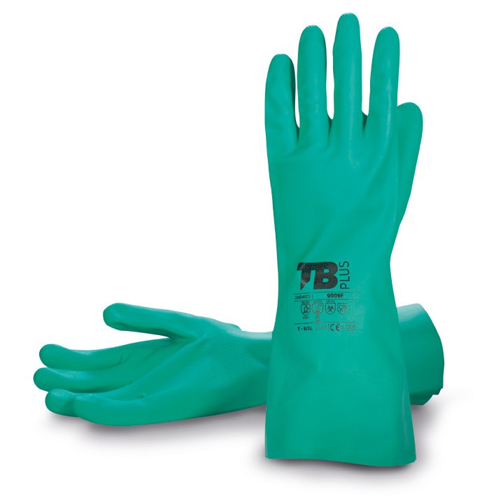 GUANTES NITRILO VERDE TB 9009F 10