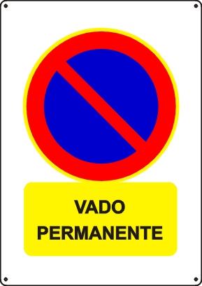 CARTEL VADO PERMANENTE