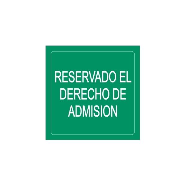 ROTULO INF. "RES. DCHO. ADMISIÓN"