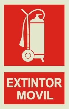 CARTEL FOTO LUMINOSO "EXTINTOR MÓVIL"