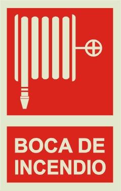 CARTEL FOTO LUMINOSO "BOCA DE INCENDIO"