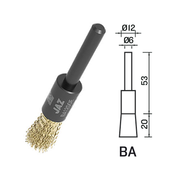 CEPILLO BROCHA PLANO ACERO JAZ BA 1200E