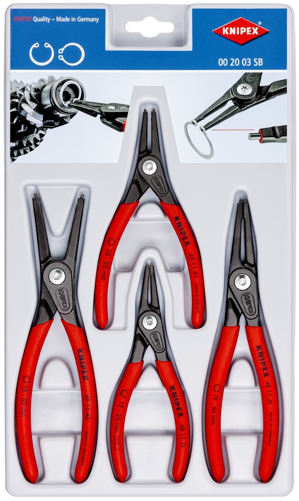 JUEGO 4 ALICATES ARANDELAS KNIPEX 00 20 03