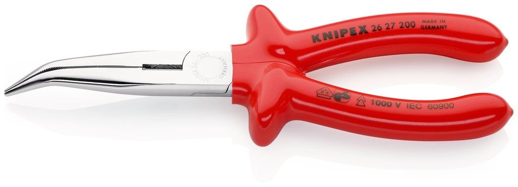 ALICATE PUNTA CURVA AISLADO KNIPEX 26 27 200