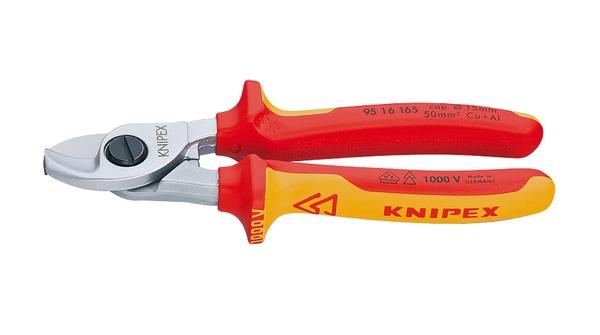 TIJERAS CORTACABLES AISLADA KNIPEX 95 16 165