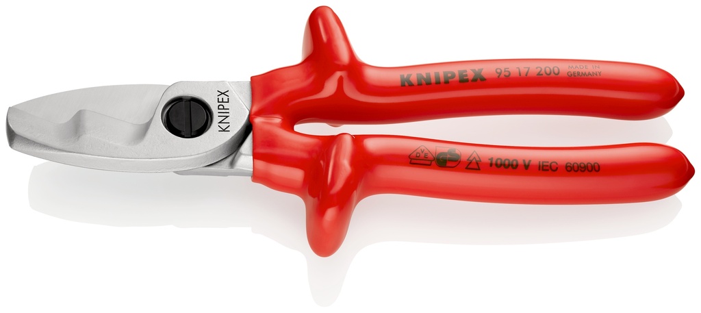TIJERAS CORTACABLES AISLADAS KNIPEX 95 17 200