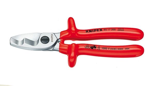 TIJERAS CORTACABLES AISLADAS KNIPEX 95 17 200