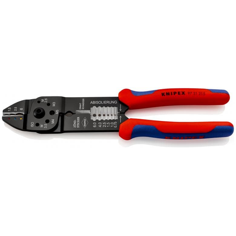 ALICATE CRIMPAR TERMINALES AISLADOS KNIPEX 97 21 215