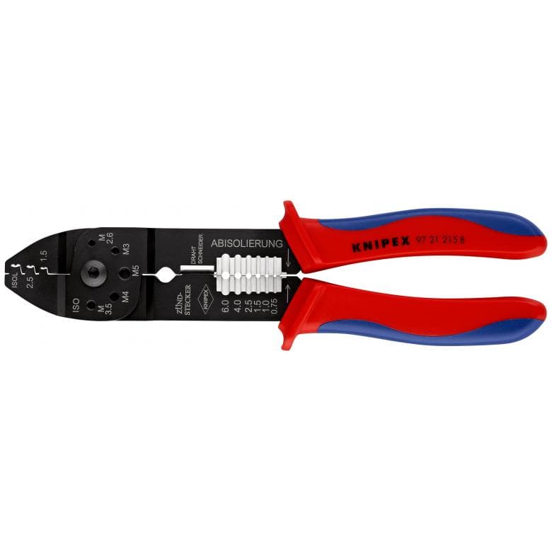 ALICATE CRIMPAR TERMINALES NO AISLADOS KNIPEX 97 21 215 B