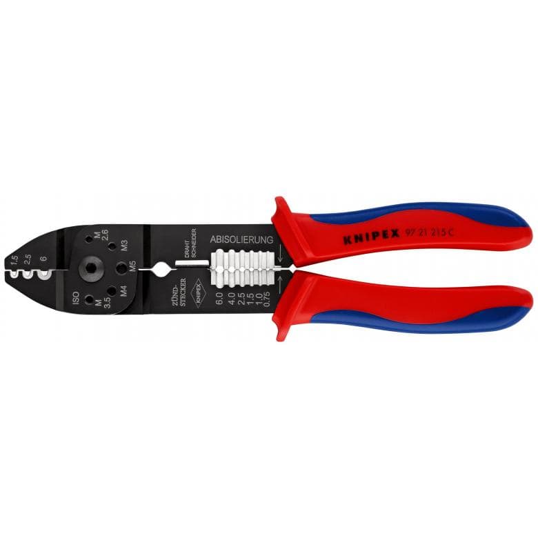 ALICATE CRIMPAR TERMINALES NO AISLADOS KNIPEX 97 21 215 C