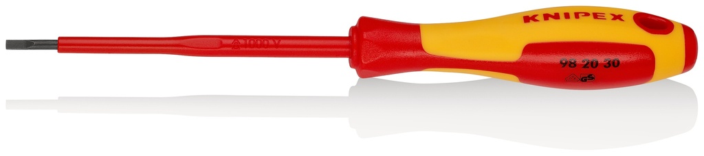 DESTORNILLADOR AISLADO PLANO KNIPEX 98 20 3X100