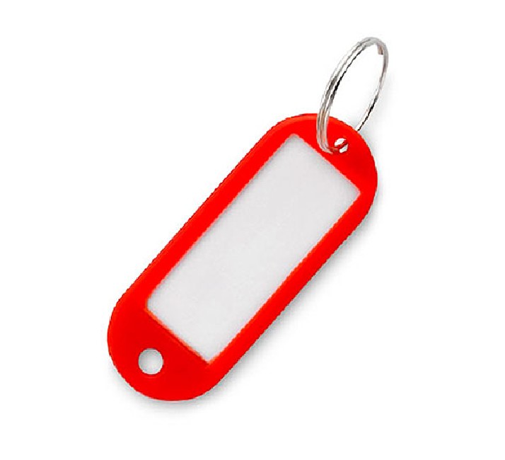 PORTA ETIQUETAS PARA LLAVES Naranja