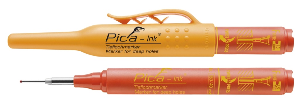 MARCADOR PICA INK ROJO