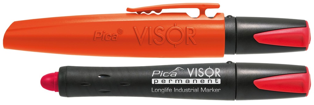 MARCADOR PICA INDUSTRIAL VISOR PERMANENTE BLANCO