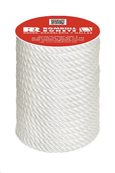 CUERDA CABLEADA POLIPROPILENO BLANCA 06 mm x 25 m