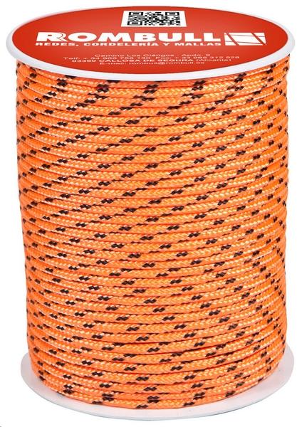 CORDÓN FANTASÍA PES NARANJA FLÚOR 4 mm x 60 m