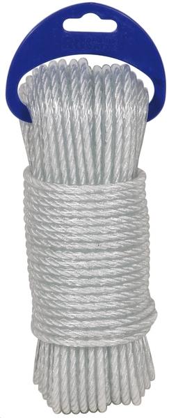 CUERDA CABLEADA PE 4C PLASTIFICADA 4mm/20MTL BLANCO