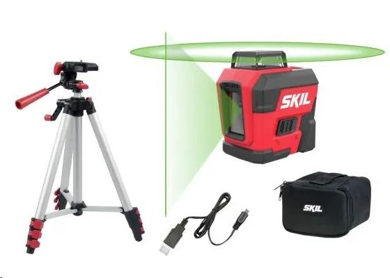 NIVEL LASER VERDE EN CRUZ DE 360º SKIL