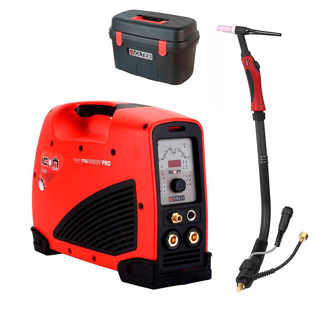 SOLDADOR SOLTER ICONTIG 2220 HF PULSE PRO+ANTORCHA  (K0016)