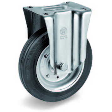 RUEDA GOMA SERIE 53 SOPORTE FIJO NL 200 mm
