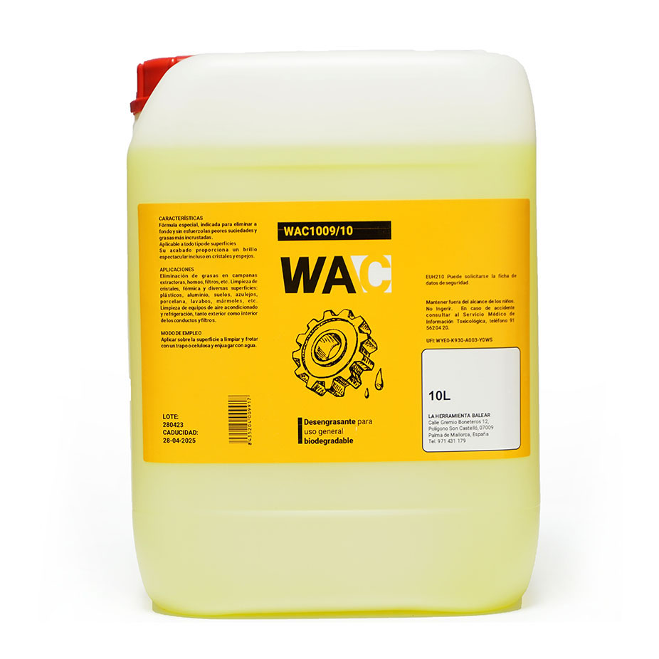 DESENGRASANTE GENERAL BIODEGRADABLE WAC 10 l