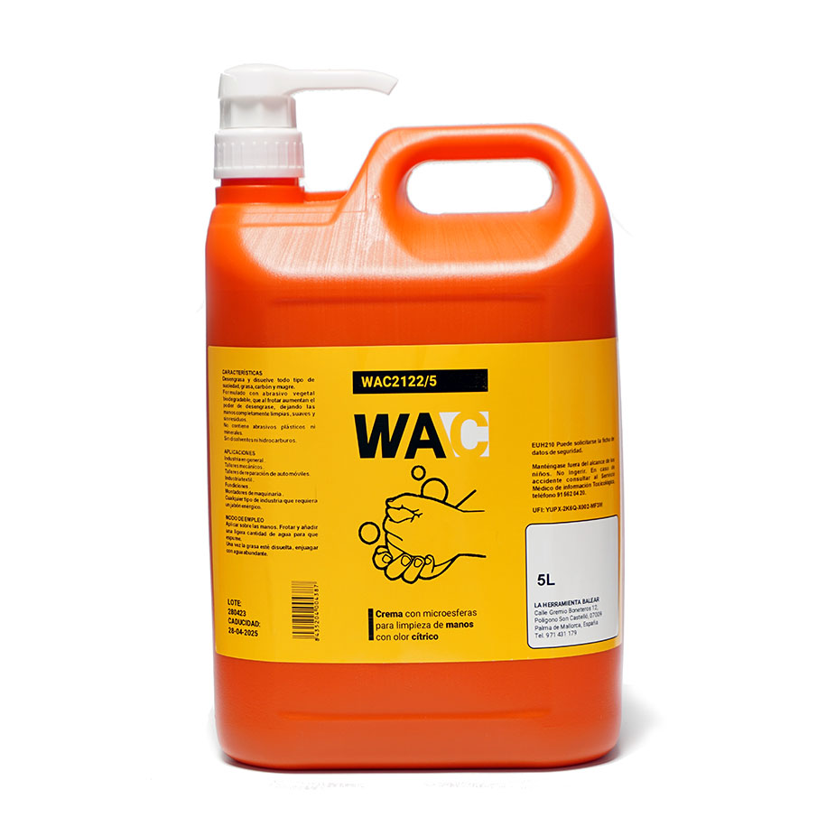 CREMA LAVAMANOS CON DOSIFICADOR WAC 5 l