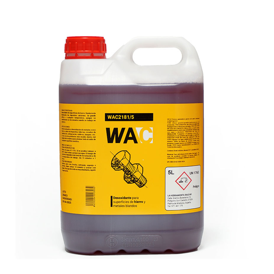 DESOXIDANTE DESINCRUSTANTE WAC 5 l