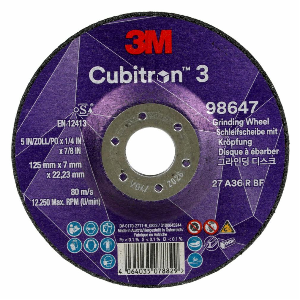 DISCO DE DESBASTE CUBITRÓN 3 T27 125 mm X 7mm