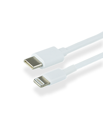 CABLE DATOS USB-C A LIGHTNING 1 m