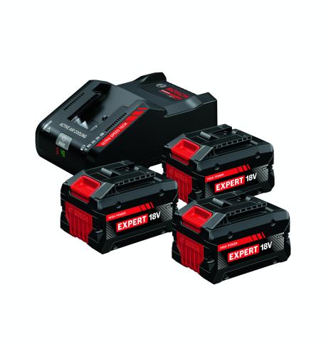 SET 3 BATERÍAS EXPERT 18V 8,0AH Y CARGADOR