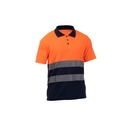 POLO MANGA CORTA ALTA VISIBILIDAD ROCK ORANGE/NAVY M