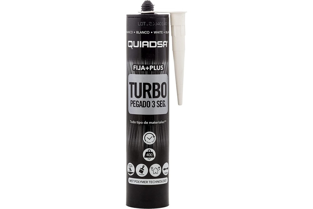 FIJA + PLUS TURBO QUISADA CARTUCHO BLANCO 290 ml