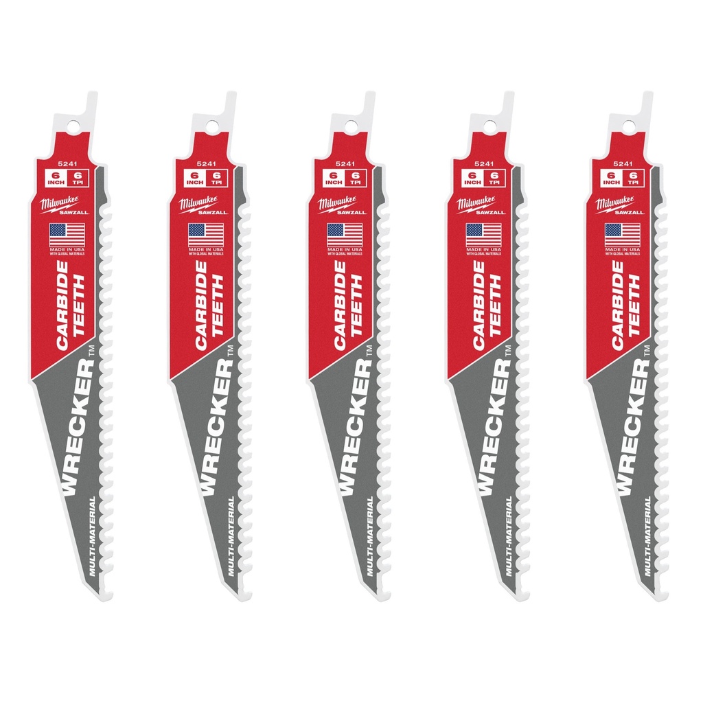 5 HOJAS SIERRA SABLE MULTIMATERIAL 150 mm