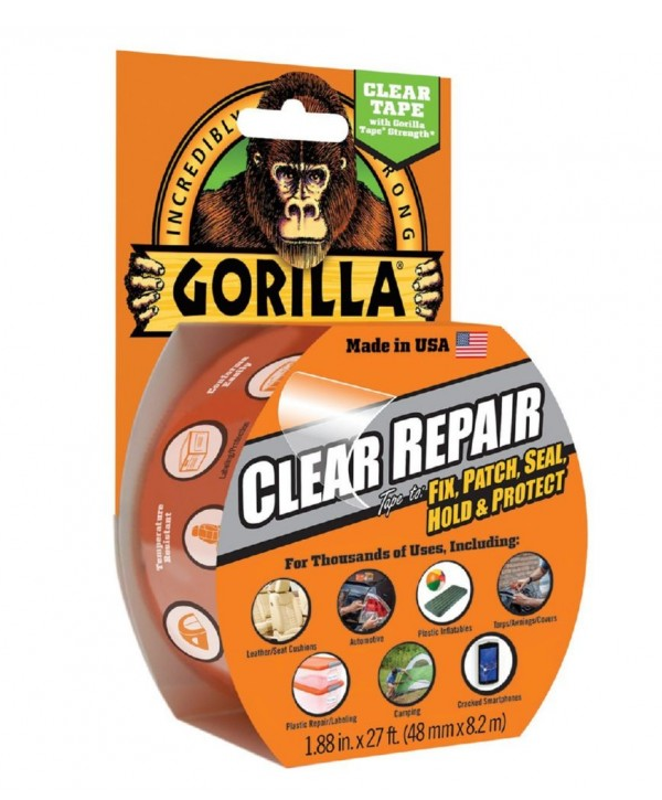 CINTA PARA REPARACIONES TRANSPARENTE GORILLA 8,2M X 48MM