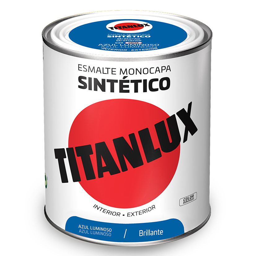 BOTE PINTURA TITANLUX AZUL LUMINOSO 750 ml